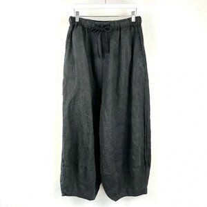 Rundholz Black Label Black Ramie Drawstring Harem Trousers